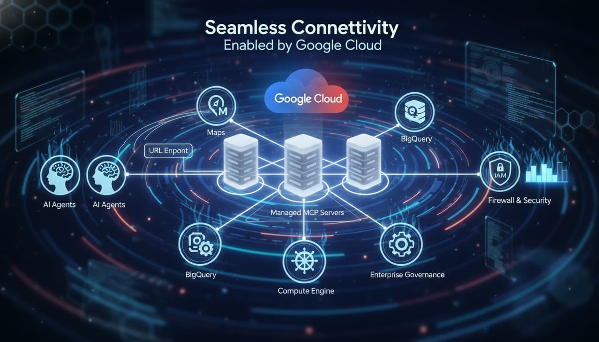 Google rende “agent-ready” i suoi servizi: MCP gestito per collegare gli LLM senza colla